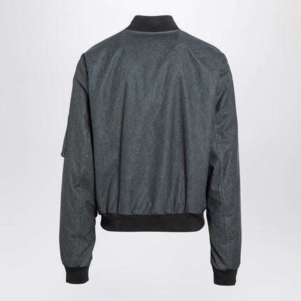 Dolce & Gabbana Dolce&Gabbana Light grey linen bomber jacket
