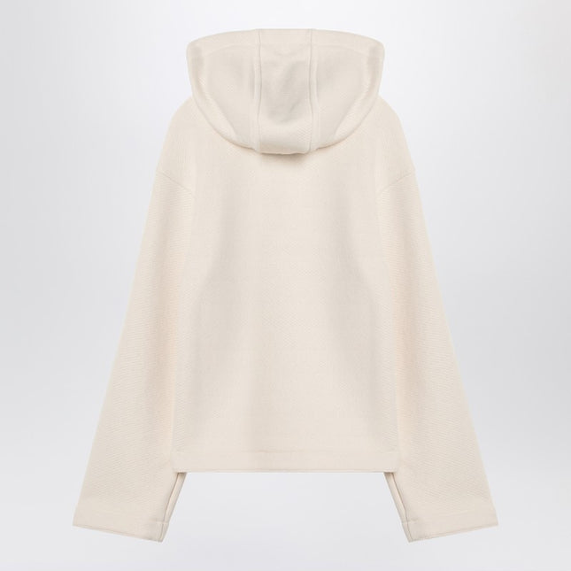 Max Mara White cotton hoodie
