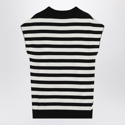 Dolce & Gabbana Dolce&Gabbana Sleeveless kimono-style striped sweater
