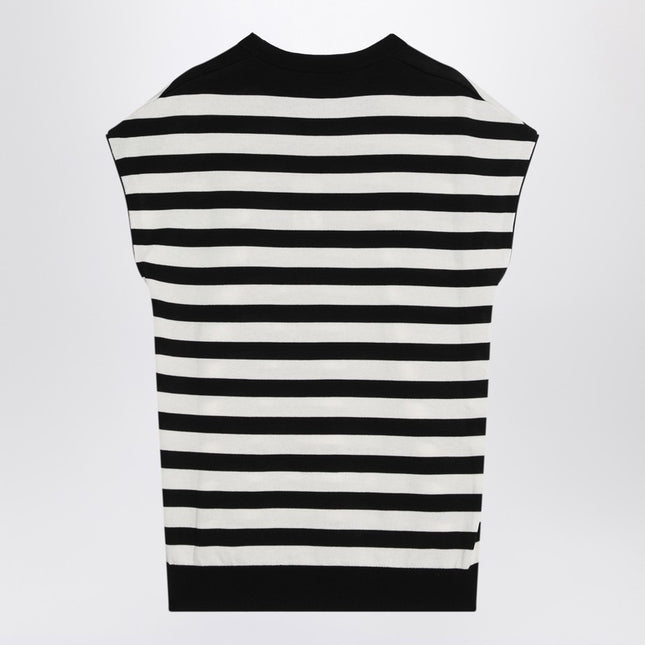 Dolce & Gabbana Dolce&Gabbana Sleeveless kimono-style striped sweater