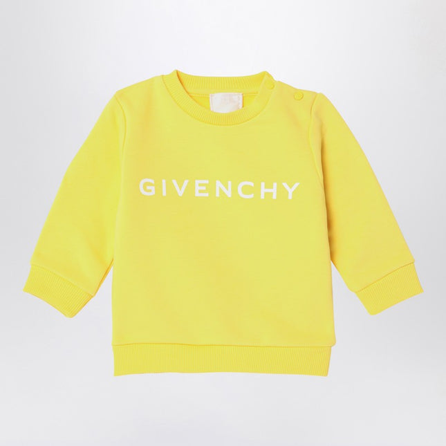 Givenchy Yellow cotton blend sweatshirt with logo