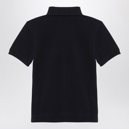 Givenchy Black cotton polo shirt with logo