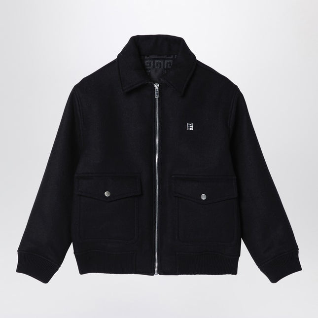 Givenchy Black wool and cashmere zipped jacket