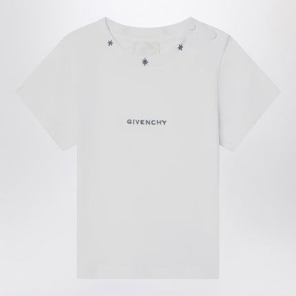 Givenchy White cotton T-shirt with embroidered logo