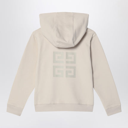 Givenchy Cream-colored zip-up sweatshirt with logo