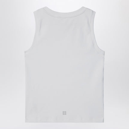 Givenchy White ribbed tank top with logo