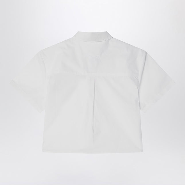 Givenchy White cropped shirt in cotton