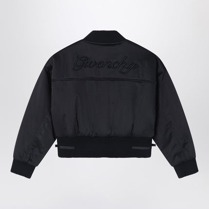 Givenchy Black bomber jacket in cotton blend
