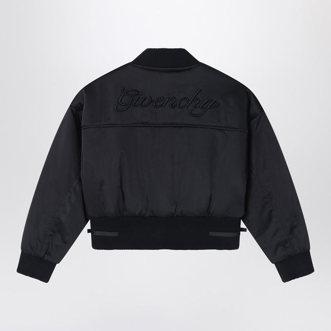 Givenchy Black bomber jacket in cotton blend