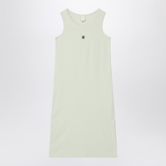 Givenchy Light green ribbed cotton dress