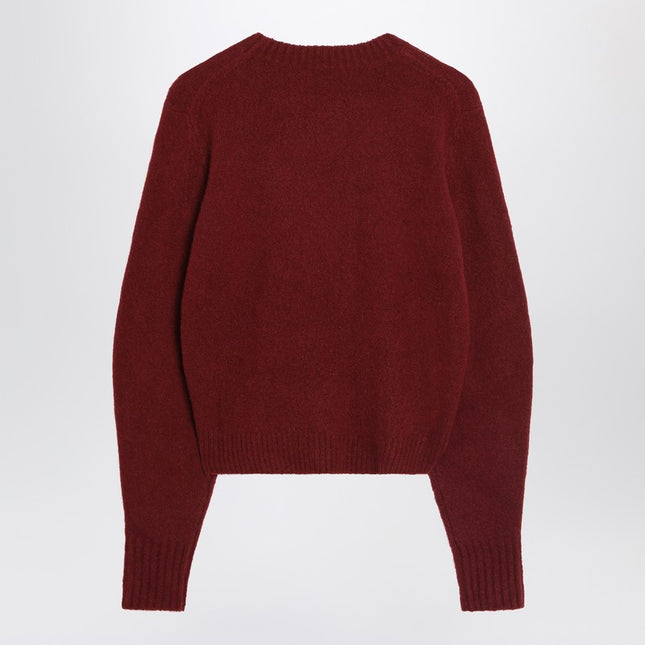 Max Mara Raspberry sweater in stretch cashmere knit
