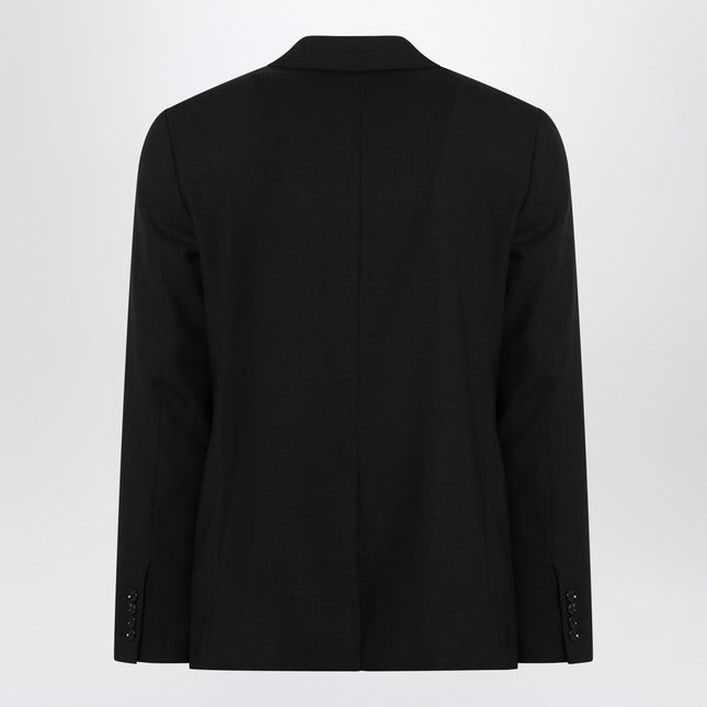 Ami Paris Single-Breasted Jacket Black Wool