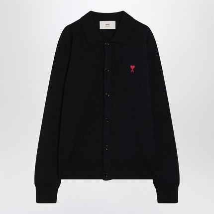 Ami Paris Ami De Coeur night blue cardigan