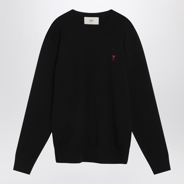 Ami Paris Black Ami De Coeur sweater