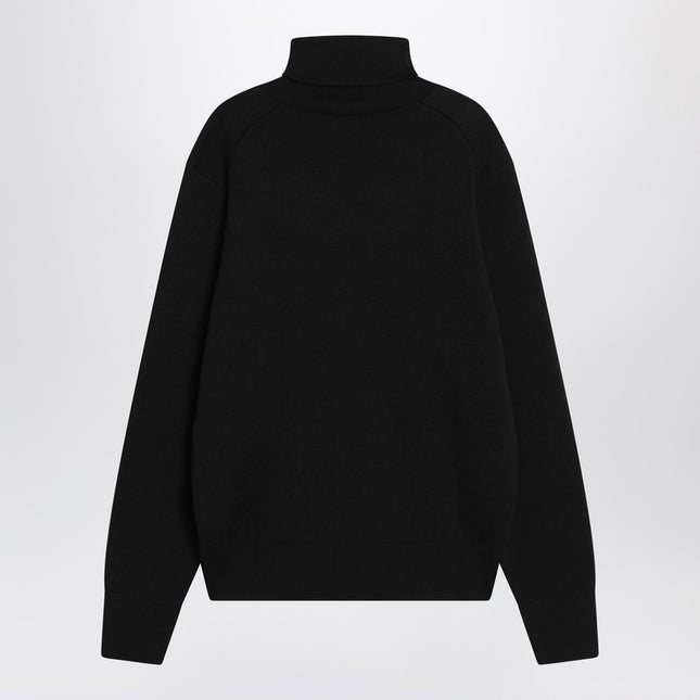 Ami Paris Black turtleneck sweater Ami De Coeur