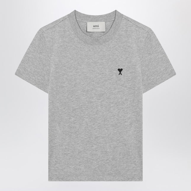 Ami Paris T-shirt Ami De Coeur grey in cotton