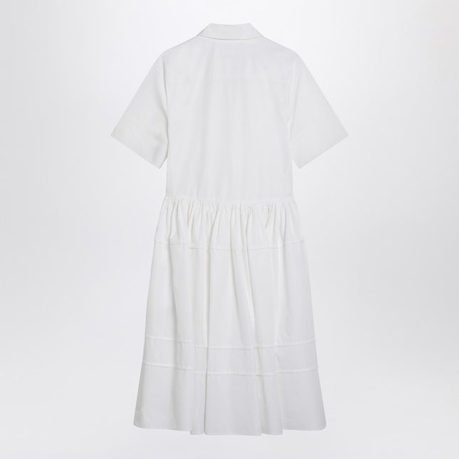 Jil Sander White cotton chemisier dress