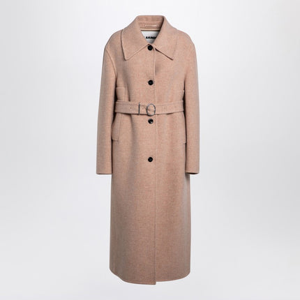 Jil Sander Pink granite wool coat