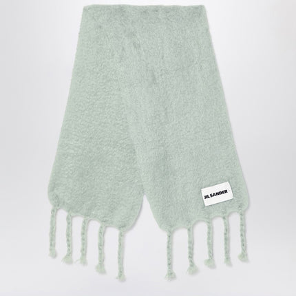 Jil Sander Pale green mohair blend scarf