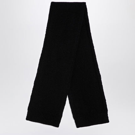 Jil Sander Black wool scarf