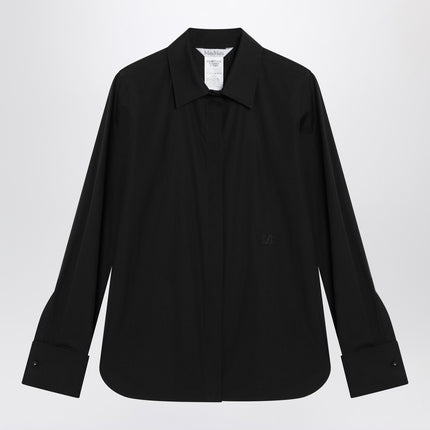 Max Mara Black cotton shirt with logo