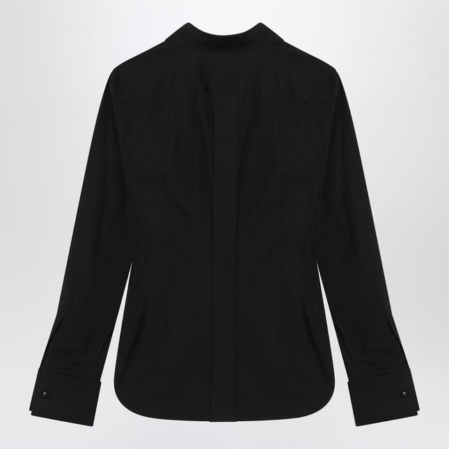 Max Mara Black cotton shirt with logo