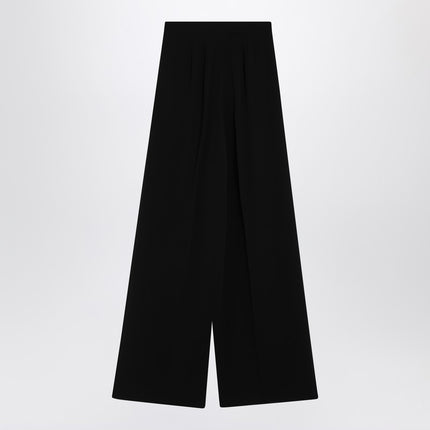 Max Mara Wide-leg black trousers in compact cady