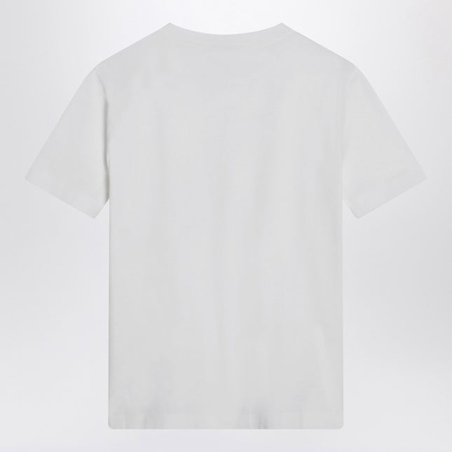 Brunello Cucinelli White cotton t-shirt with shiny pocket