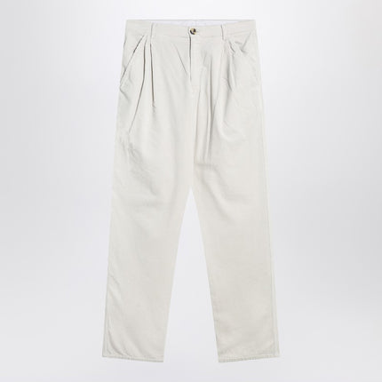 Brunello Cucinelli White corduroy pants