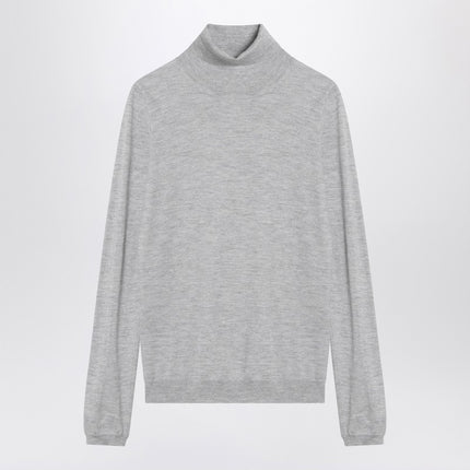 Brunello Cucinelli Light grey turtleneck in cashmere blend