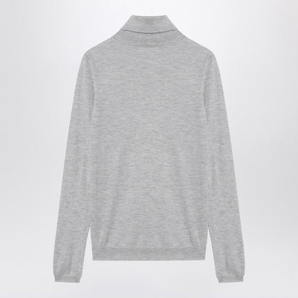 Brunello Cucinelli Light grey turtleneck in cashmere blend