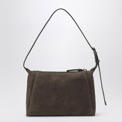 Brunello Cucinelli Brown Suede Bag with Monile