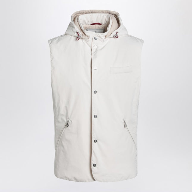 Brunello Cucinelli White vest in nylon blend
