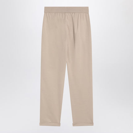 Brunello Cucinelli Beige cotton joggers