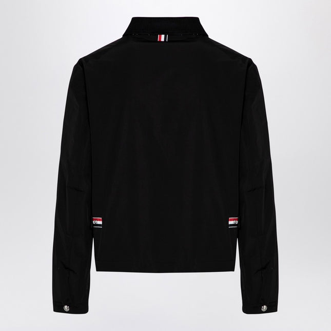 Thom Browne Black jacket with tricolour detail