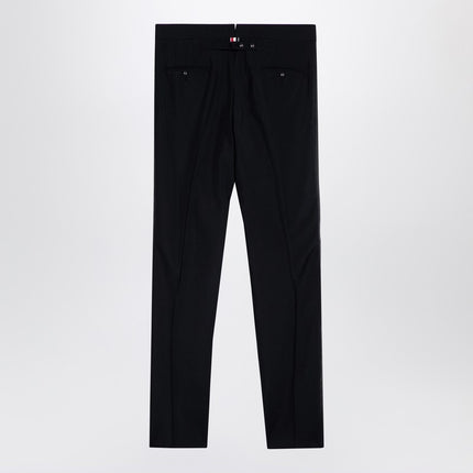 Thom Browne Black wool-blend trousers