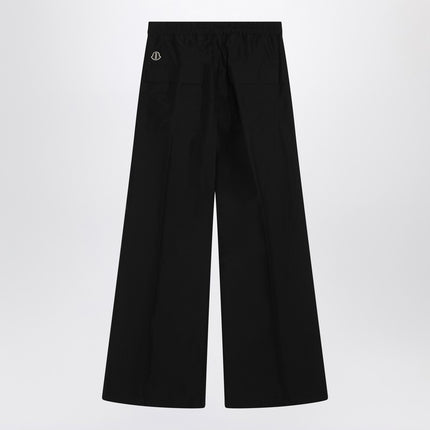 Moncler + Rick Owens Wide Bela trousers in black cotton poplin