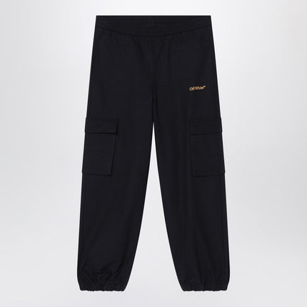 Off White Off-White™ Black jogging trousers with logo