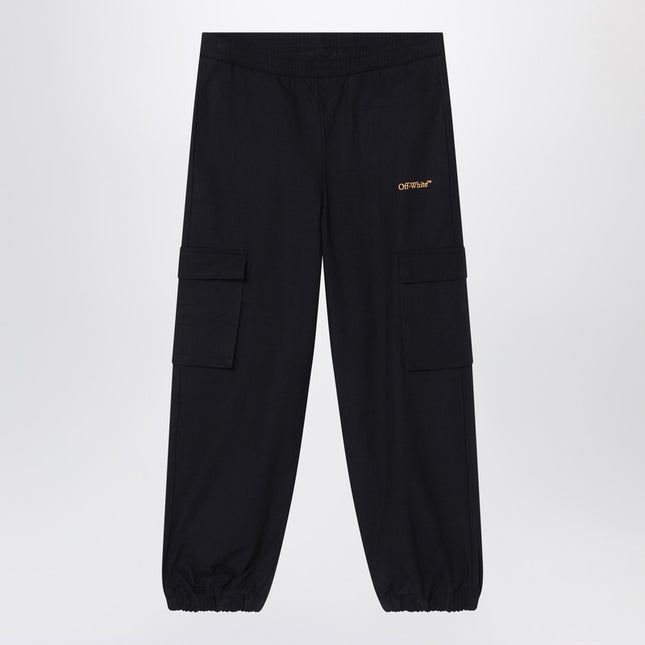 Off White Off-White™ Black jogging trousers with logo