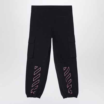 Off White Off-White™ Black jogging cargo trousers with logo