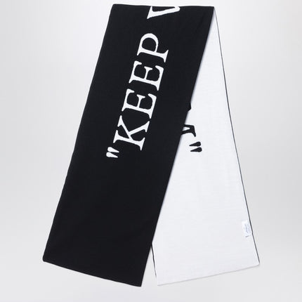 Off White Off-White™ Keep Warm black/white wool scarf