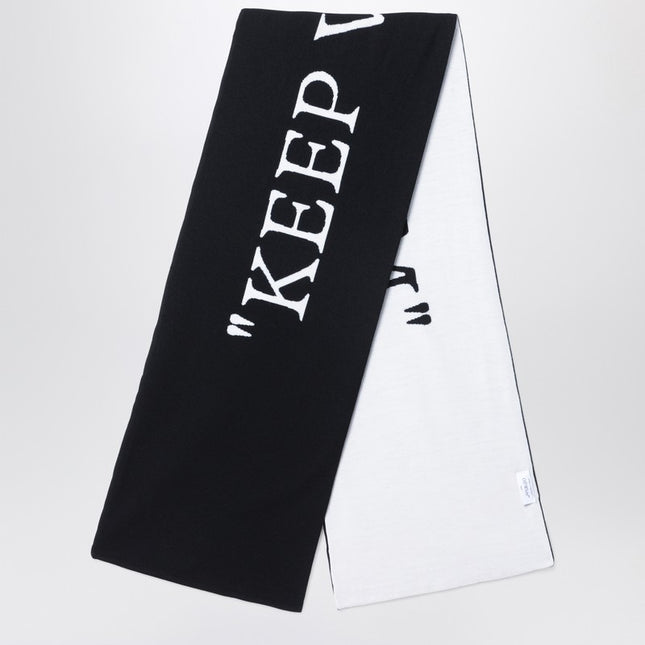 Off White Off-White™ Keep Warm black/white wool scarf