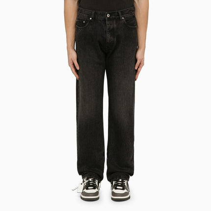 Off White Off-White™ Black jeans with logo patch