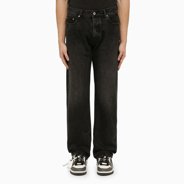Off White Off-White™ Black jeans with logo patch