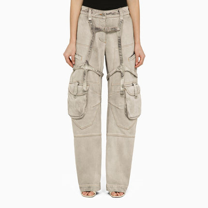 Off White Off-White™ Oversized cargo jeans in burnt denim