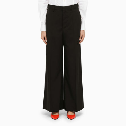 Marni Black wool palazzo trousers