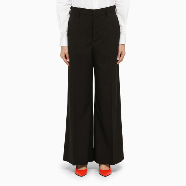 Marni Black wool palazzo trousers