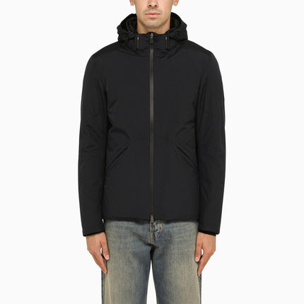 HERNO Blue padded nylon parka