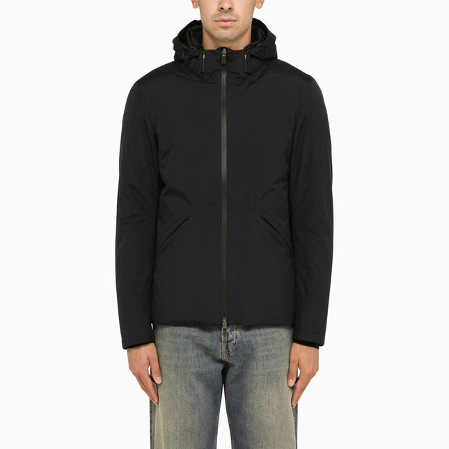 HERNO Blue padded nylon parka