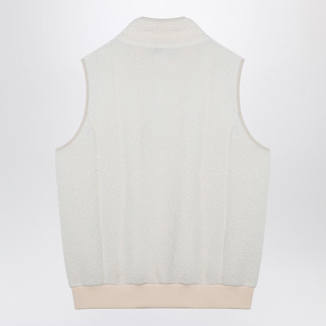 A.P.C. White fleece zipped waistcoat